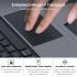 Nillkin iPad Air 11-inch (M3/M2) Case with Detachable Keyboard, iPad Air 11 (2025), Apple iPad Air 11 (2024), Apple iPad Air (2022), Rugged Keyboard Case, Backlit, Trackpad, Portrait/Landscape Modes Arabic / English - Black